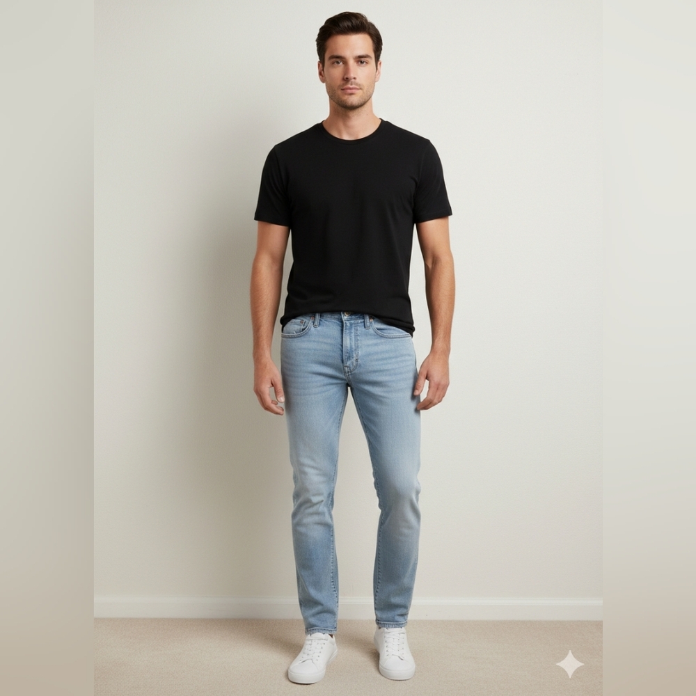 American Eagle Outfitters Men's Light Blue Slim Jeans